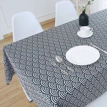 비케이 코튼 테이블보 북유럽 정원 느낌, 24, 140 x 200 cm