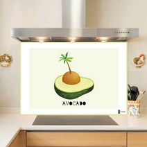 키센주방아트보드 아보카도 타일 895 x 530 mm, 그린, 1개