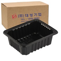 쿡앤락 일회용 실링용기 검정 600ml 몸통, 1200개입, 1개