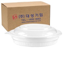 쿡앤락 사출 원형찜용기 중 3.5L 백색 세트, 50개입, 1개