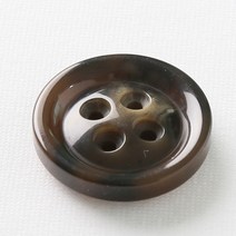 HR빅버튼 아우디 단추 30mm, 다크브라운, 4개입