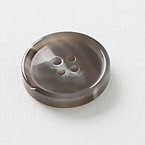 HR빅버튼 루킹 단추 20mm, 그레이, 12개입