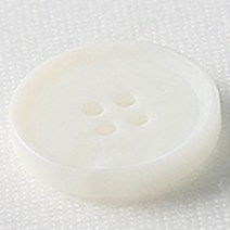 HR빅버튼 옥스포드 무광 단추 21mm, 화이트, 4개입