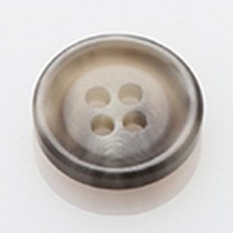 HR빅버튼 모던무광 단추 15mm, 라이트그레이, 12개입