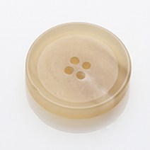 HR빅버튼 덴마크 무광 단추 23mm, 라이트베이지, 12개입
