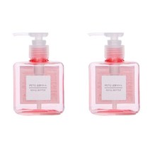 더자카 파스텔 컬러 공병 250ml, 2개, 핑크