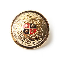 동화상가몰 기사도 단추 21mm, 골드, 2개입