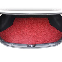 라임 차량용 코일 트렁크매트 두께12mm 레드블랙, QM6