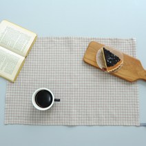 하임앤하임 린넨핸디체크 키친크로스 4종 60 x 40 cm, 레드 체크, 1개