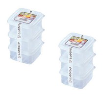 나카야 냉장고 보관함 사각 200ml K141-E, 3개입, 2개