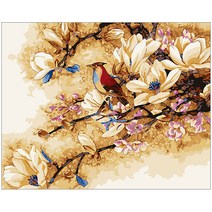 아이러브페인팅 골드펄 DIY 명화그리기 40 x 50 cm, 행운을부르는새