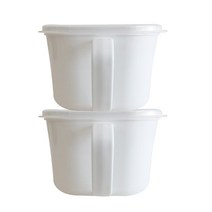 디자인룸즈 모던 핸디 캐니스터 2호 화이트, 2개입, 단품