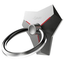 오메이 메탈 스마트 링 홀더 핸드폰 거치대, SILVER, 1개
