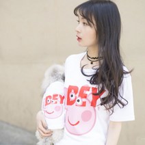 Noland 핑크 피그 강아지 견주 커플옷, 혼합 색상