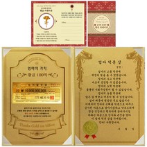 럭키심볼 어버이날 엄마의 가치 100억 감사장, 엄마 덕분 상