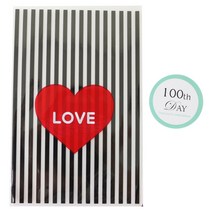 황씨네도시락 하트 속포장봉투 블랙 30p + 스티커 백일 파스텔 민트 30p, 1세트