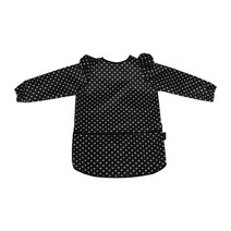 아이엘 유아동용 도트 미술가운 앞치마, 블랙