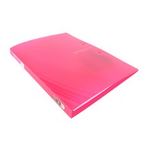 알파 비비드 컬러칩 더블레버화일 A4, 분홍, 1개