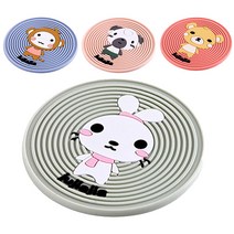 블럭마트 실리콘 컵받침 4p, 랜덤 발송