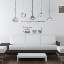 디자인수풀 그래픽스티커 심플 브라더 램프 05, 다크그레이