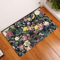 슈퍼식스 숲속에 피어난 꽃 시리즈 물 흡수 발매트 패드, 16