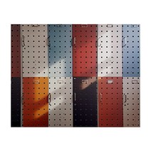 앤비커머스 인테리어타공판 컬러캐비닛 gray, 1개