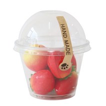 에이치씨엔 투명머핀컵 소 100p + 돔뚜껑 100p + 발바닥크라핸드 스티커 100p, 1세트