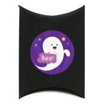 도나앤데코 아주작은반달상자 블랙30p + 러블리 할로윈 베시시 유령 BOO 5cm스티커 30p, 1세트