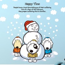 뭉키월드 Kids DIY 포인트스티커 아지 눈사람 친구들, 혼합 색상