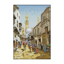 ZKF 십자수 DIY 세트, 1개, 이국적인 풍경