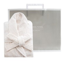 송월타월 성인용파스텔 목욕가운 M + 종이쇼핑백, 핑크, 1세트