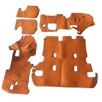 JIAODIAN 프리미엄 퀼팅 트렁크 매트 브라운, 토요타, land cuirser 2017~2018년