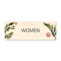 모두의팩토리 그린 도어사인 자작나무 디자인 문패, 35 WOMEN