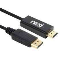 넥시 DP to HDMI 케이블 디스플레이포트 4K 30Hz 1m V1.2, NX-DPHD12-010M