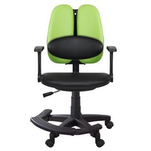 이편한의자 마블 3005 레자 의자 + 발 받침대, 그린