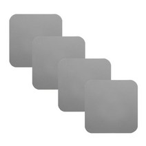 펫펫 사각 실리콘 컵받침 4p, 그레이