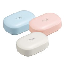 아스벨 5637 비누 케이스 3p 세트, 블루, 핑크, 화이트, 1세트