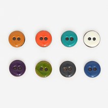 해피베어스 도넛 야자나무 믹스단추 11mm 8p, 혼합 색상, 4개입