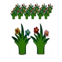아이세상 환경구성 펠트 장식 2p x 10개, 4B꽃잔디