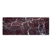 DM 알럽컴 마블 쉐입 장패드 90 x 40 cm, 브라운, 1개