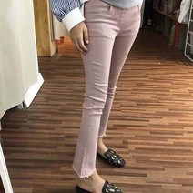 최신마미 임산부 브이컷 면 일자팬츠