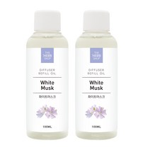 더허브샵 디퓨져 리필 오일 2p 세트, 화이트머스크, 100ml