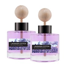 더허브샵 바이향 오토모티브 차량용 디퓨져 50ml x 2p 세트, 라벤더 코튼