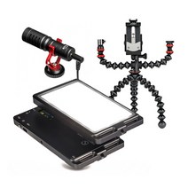 썬웨이포토 Fill Light FL-96 + 조비 gorillapod Mobile Rig 삼각대 + 보야 BY-MM1 마이크 개인방송용 패키지, FL-96(LED라이트), , BY-MM1(마이크), 1세트