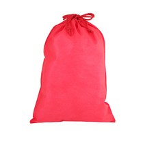 봄91 끈조리개 부직포백 25 x 35 cm, 레드, 20개입