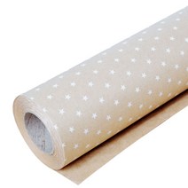 솔로몬샵 포인트스타 크라프트 종이 롤포장지 20m, 흰색, 1개