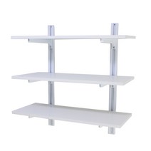 초이스하드웨어 다용도실 3단 선반대 세트, 화이트