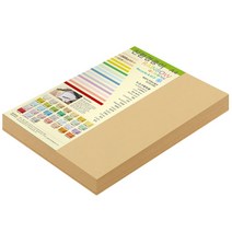 종이문화 두꺼운양면 카드지 레인보우카드 No.04 버프, A4, 100매