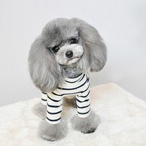 쁘띠도그 스트라이프올인원 DA003, 화이트