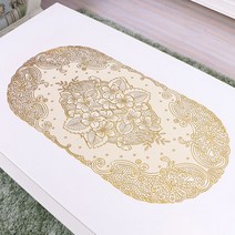 앤티스 르네상스 자수 테이블 매트 2p, 베고니아, 84x40cm